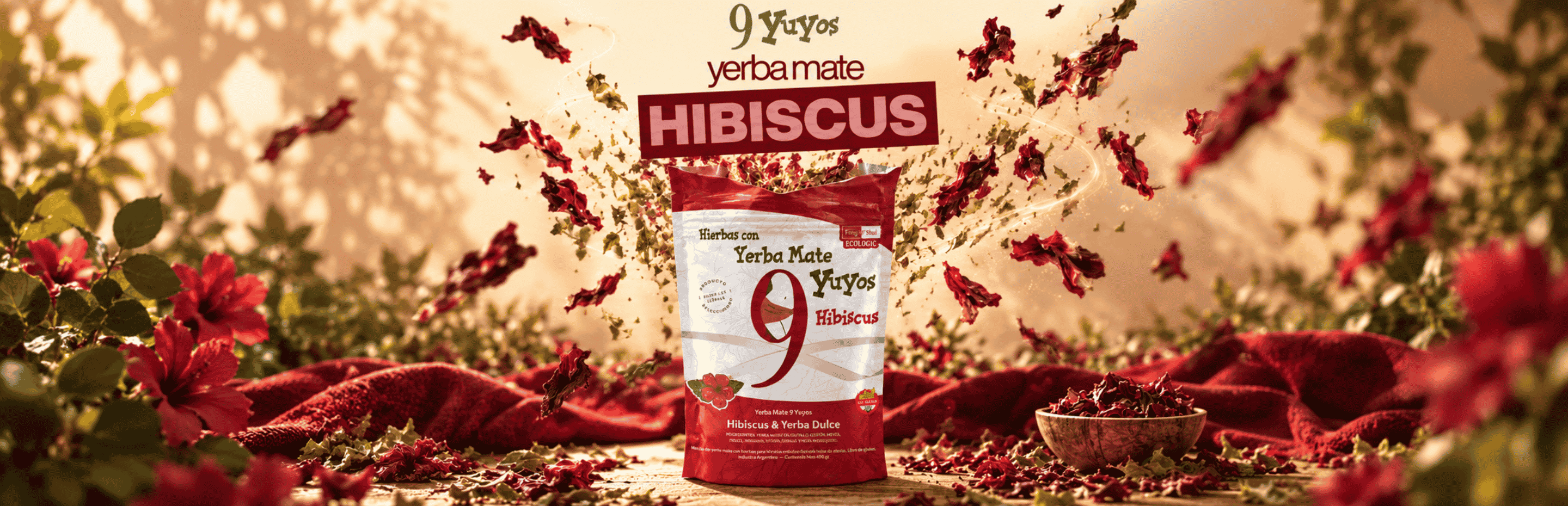 9 YUYOS HIBISCUS Y YERBA DULCE YERBA MATE